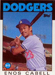 1986 Topps Baseball Cards      197     Enos Cabell